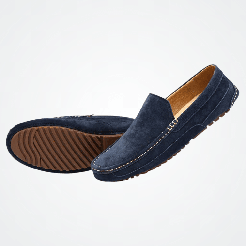 Mocassins en cuir pour hommes Suède Verno