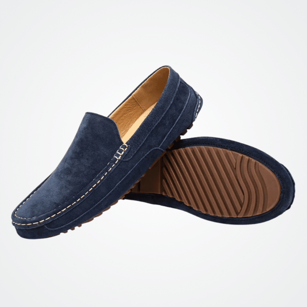 Mocassins en cuir pour hommes Suède Verno