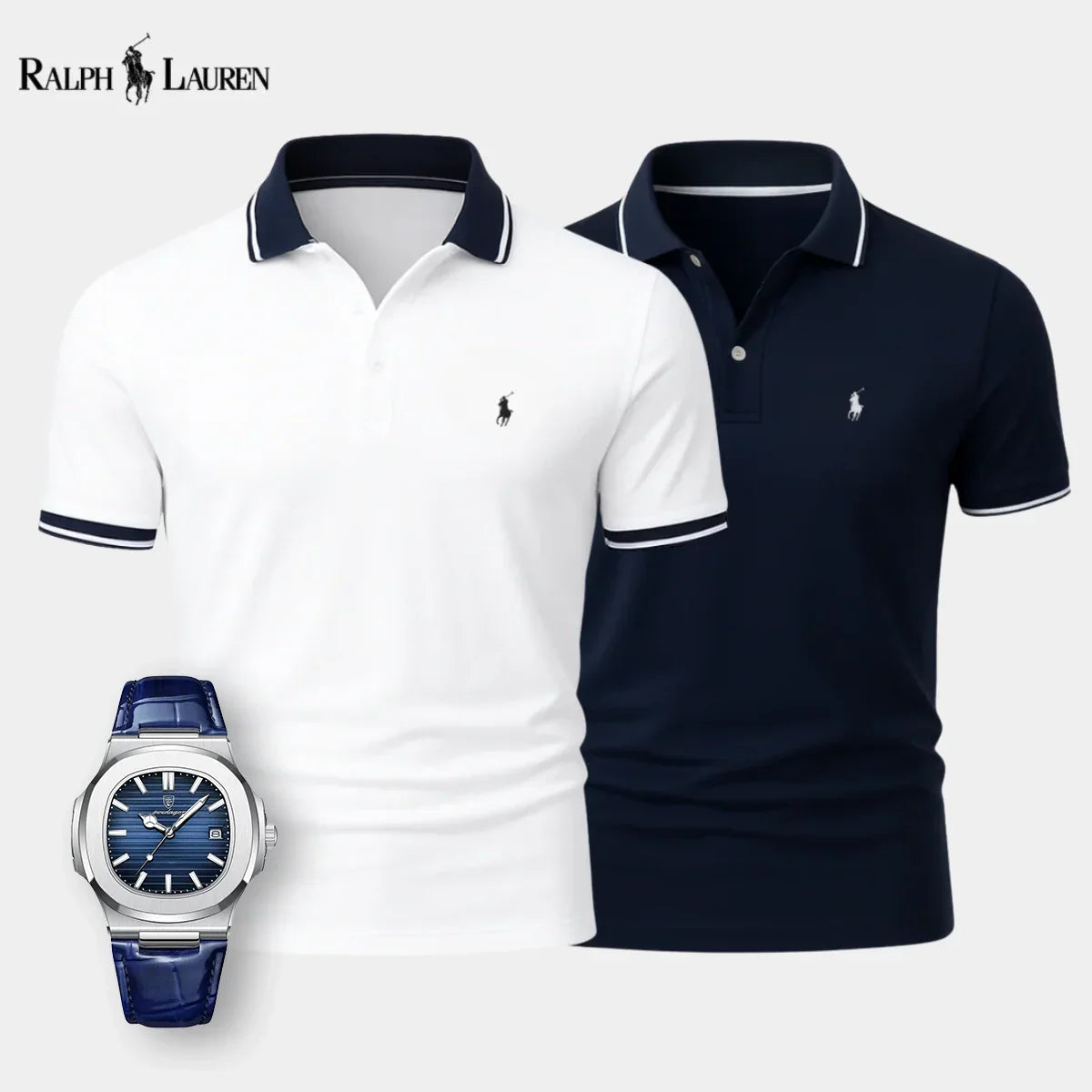 Polo R&L™ Premium – 1 acheté, 1 offert + montre offerte