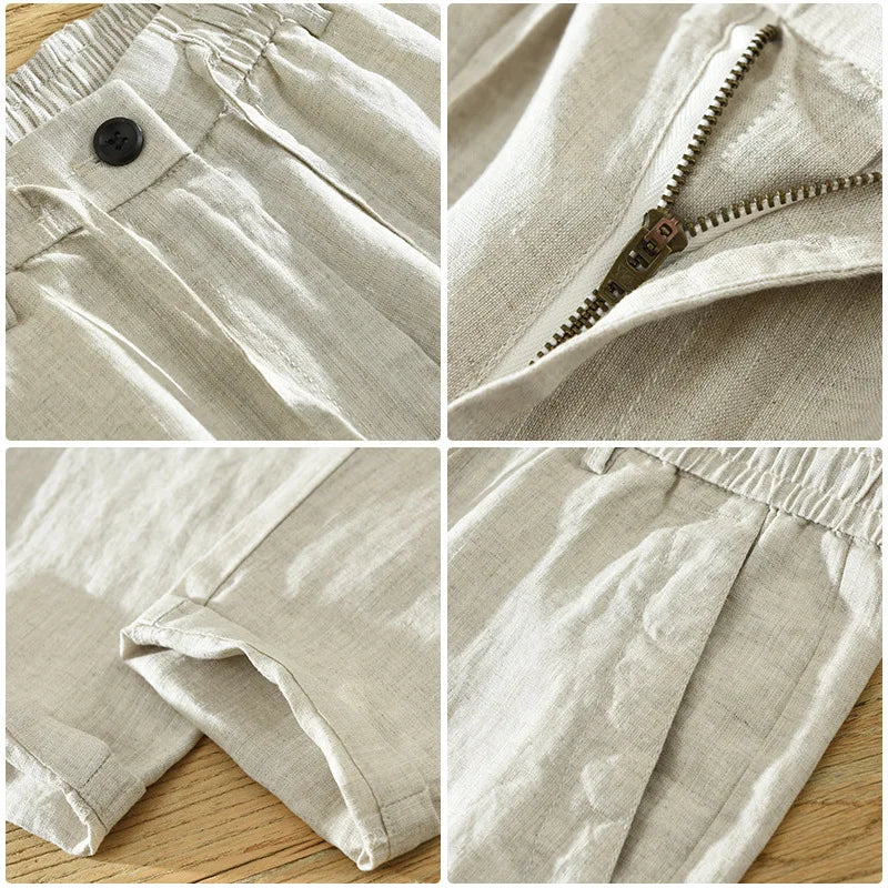 Pantalon en lin pour hommes Elegio Verno