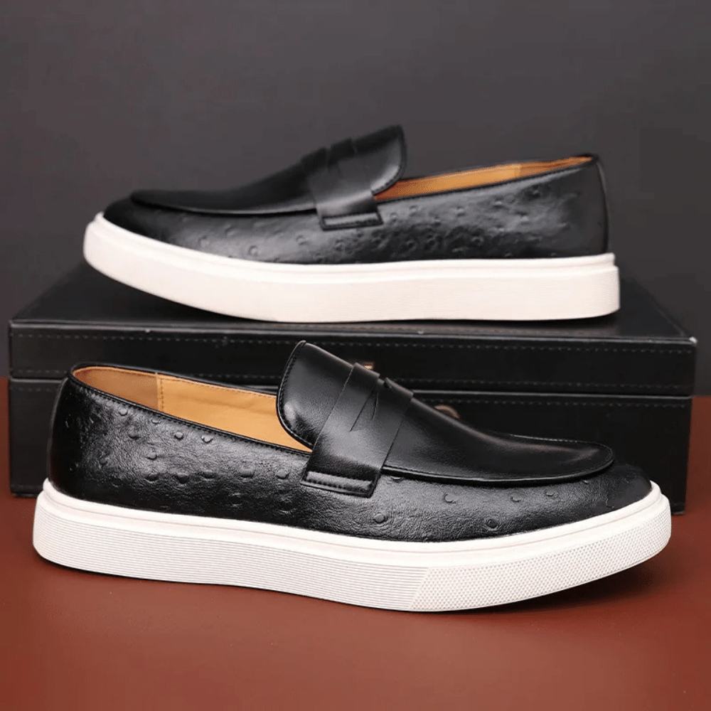 Mocassins en cuir à enfiler pour homme par Verno