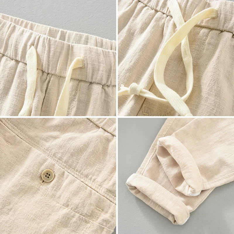 Pantalon en lin pour hommes Rovino Verno