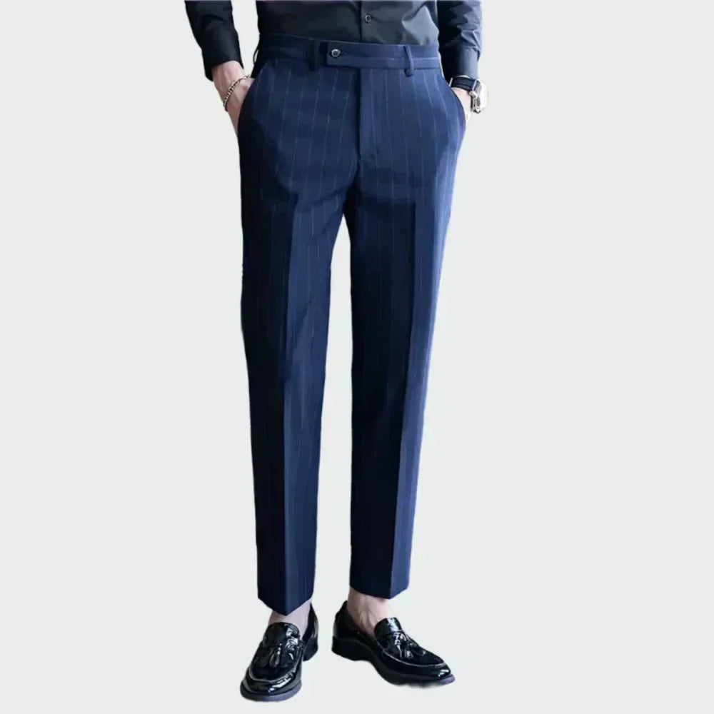 Pantalon de costume à rayures pour homme Verno