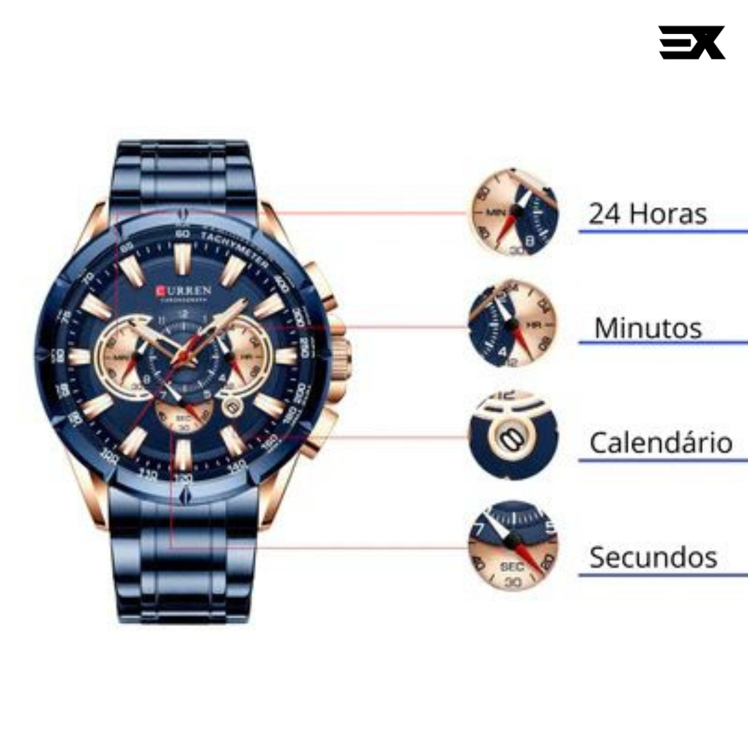 Montre en acier inoxydable Verno