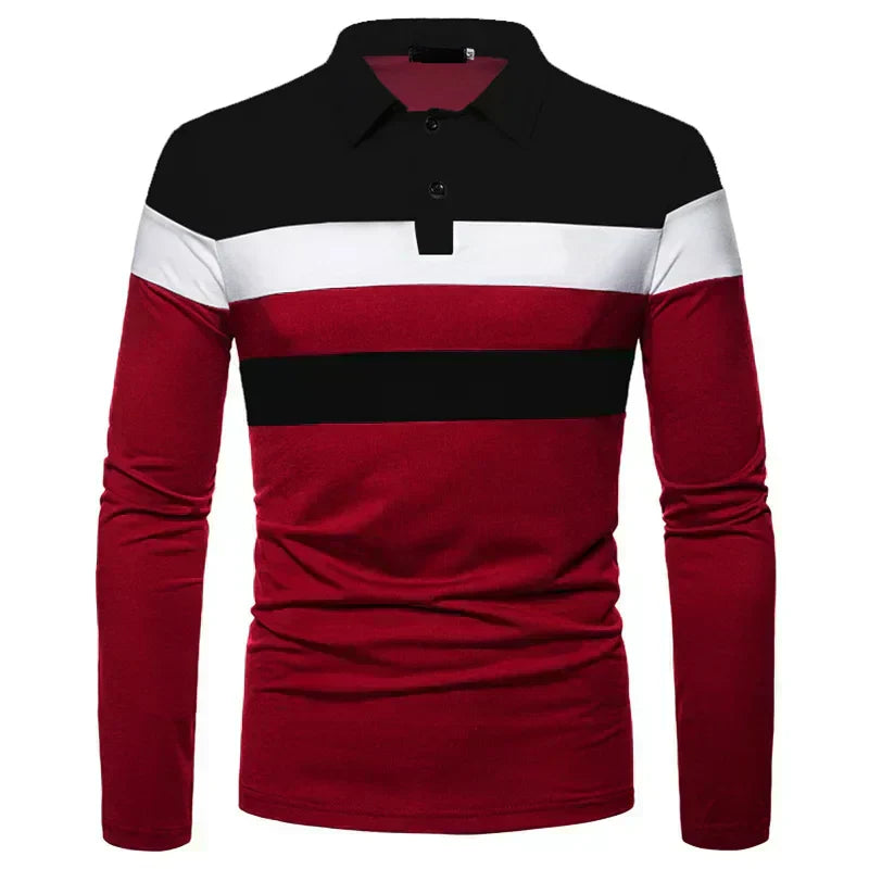 Polo à manches longues pour homme Slingint Verno