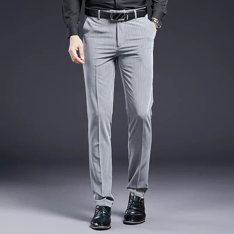 Pantalon de costume haut de gamme pour homme à rayures Verno