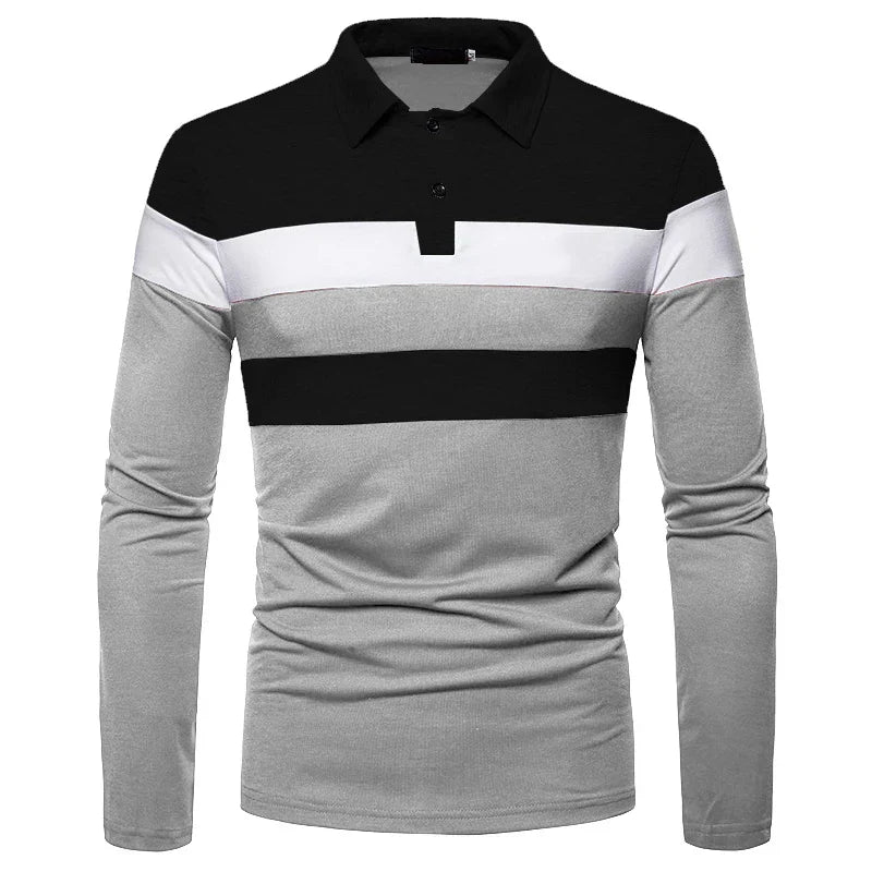 Polo à manches longues pour homme Slingint Verno