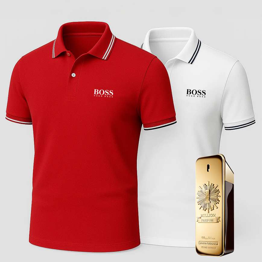 [ACHETEZ-EN 1, OBTENEZ-EN 2] Coffret Polo Premiere – 2 Polos Premium + Parfum de Luxe Offert