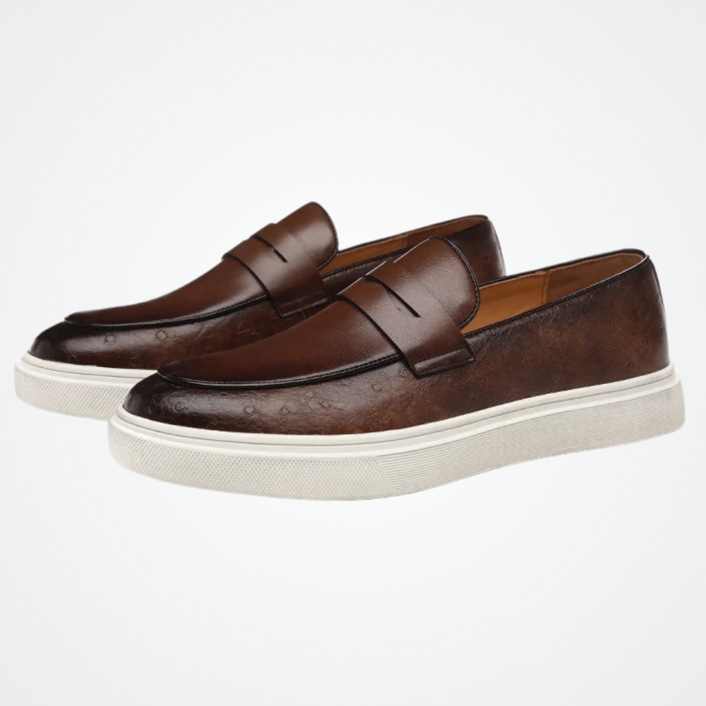Mocassins en cuir à enfiler pour homme par Verno