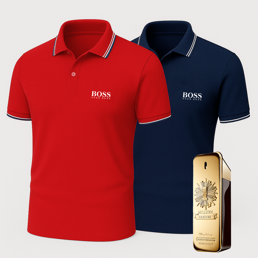 [ACHETEZ-EN 1, OBTENEZ-EN 2] Coffret Polo Premiere – 2 Polos Premium + Parfum de Luxe Offert
