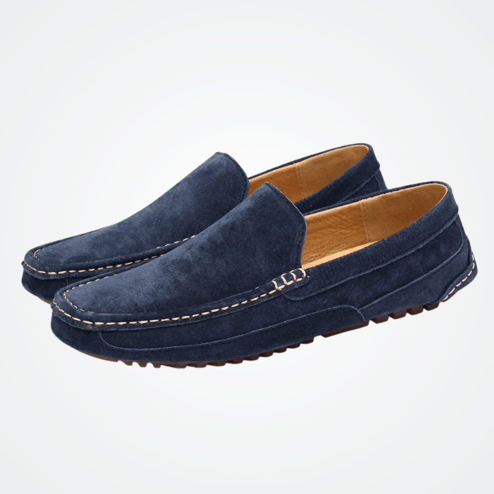 Mocassins en cuir pour hommes Suède Verno