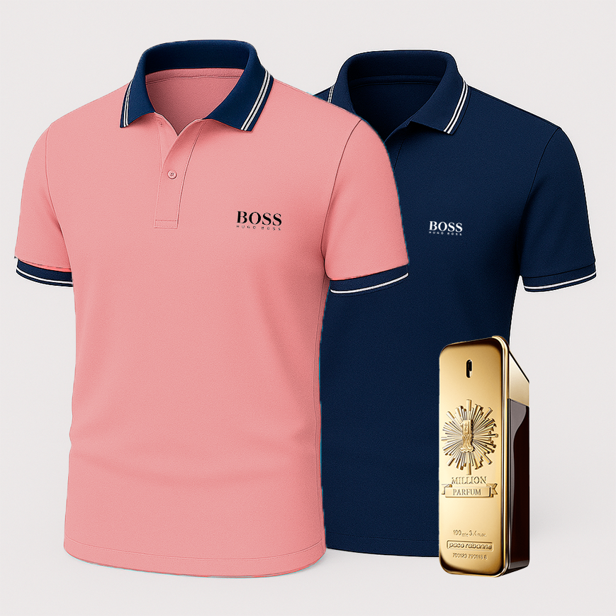 [ACHETEZ-EN 1, OBTENEZ-EN 2] Coffret Polo Premiere – 2 Polos Premium + Parfum de Luxe Offert