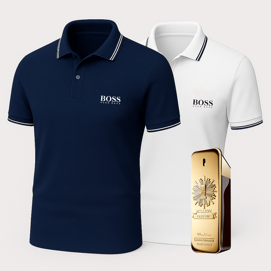 [ACHETEZ-EN 1, OBTENEZ-EN 2] Coffret Polo Premiere – 2 Polos Premium + Parfum de Luxe Offert