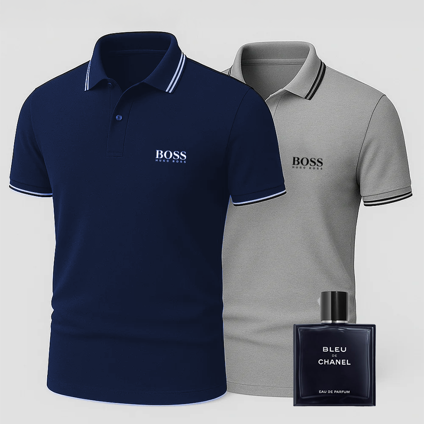 [ACHETEZ-EN 1, OBTENEZ-EN 2] Coffret Polo Premiere – 2 Polos Premium + Parfum de Luxe Offert