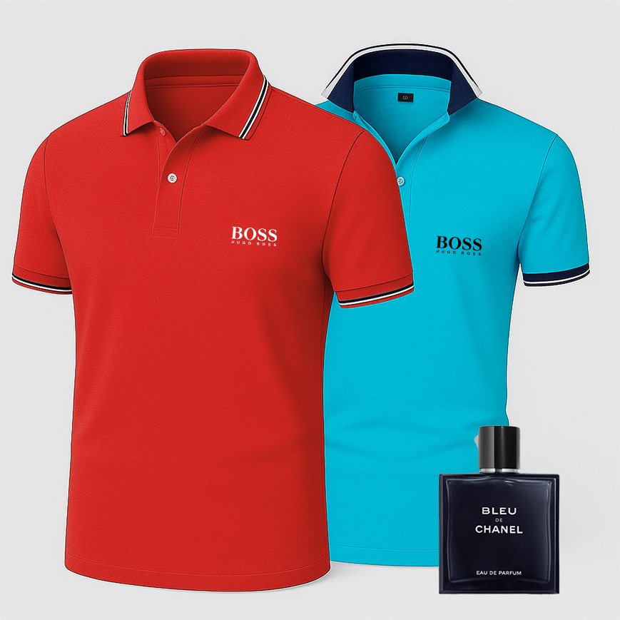 [ACHETEZ-EN 1, OBTENEZ-EN 2] Coffret Polo Premiere – 2 Polos Premium + Parfum de Luxe Offert