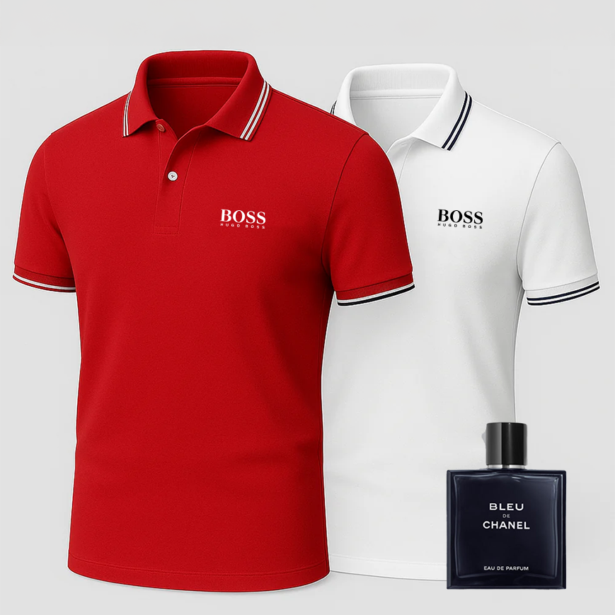 [ACHETEZ-EN 1, OBTENEZ-EN 2] Coffret Polo Premiere – 2 Polos Premium + Parfum de Luxe Offert