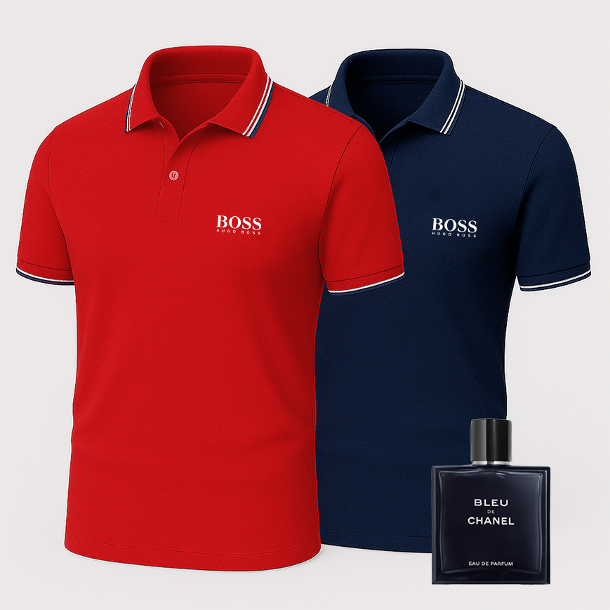 [ACHETEZ-EN 1, OBTENEZ-EN 2] Coffret Polo Premiere – 2 Polos Premium + Parfum de Luxe Offert