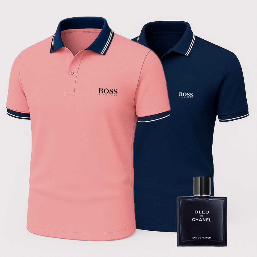 [ACHETEZ-EN 1, OBTENEZ-EN 2] Coffret Polo Premiere – 2 Polos Premium + Parfum de Luxe Offert