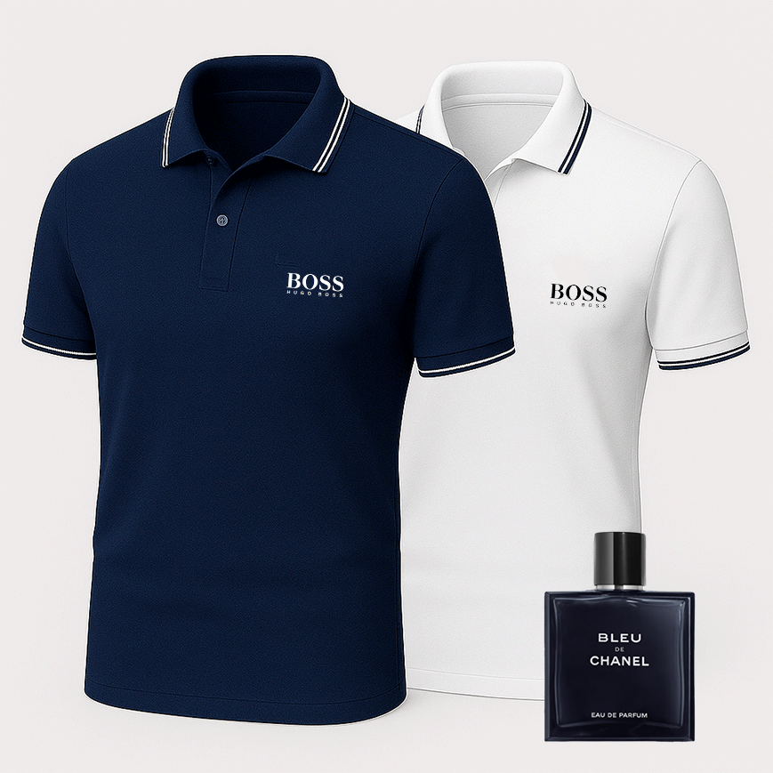 [ACHETEZ-EN 1, OBTENEZ-EN 2] Coffret Polo Premiere – 2 Polos Premium + Parfum de Luxe Offert