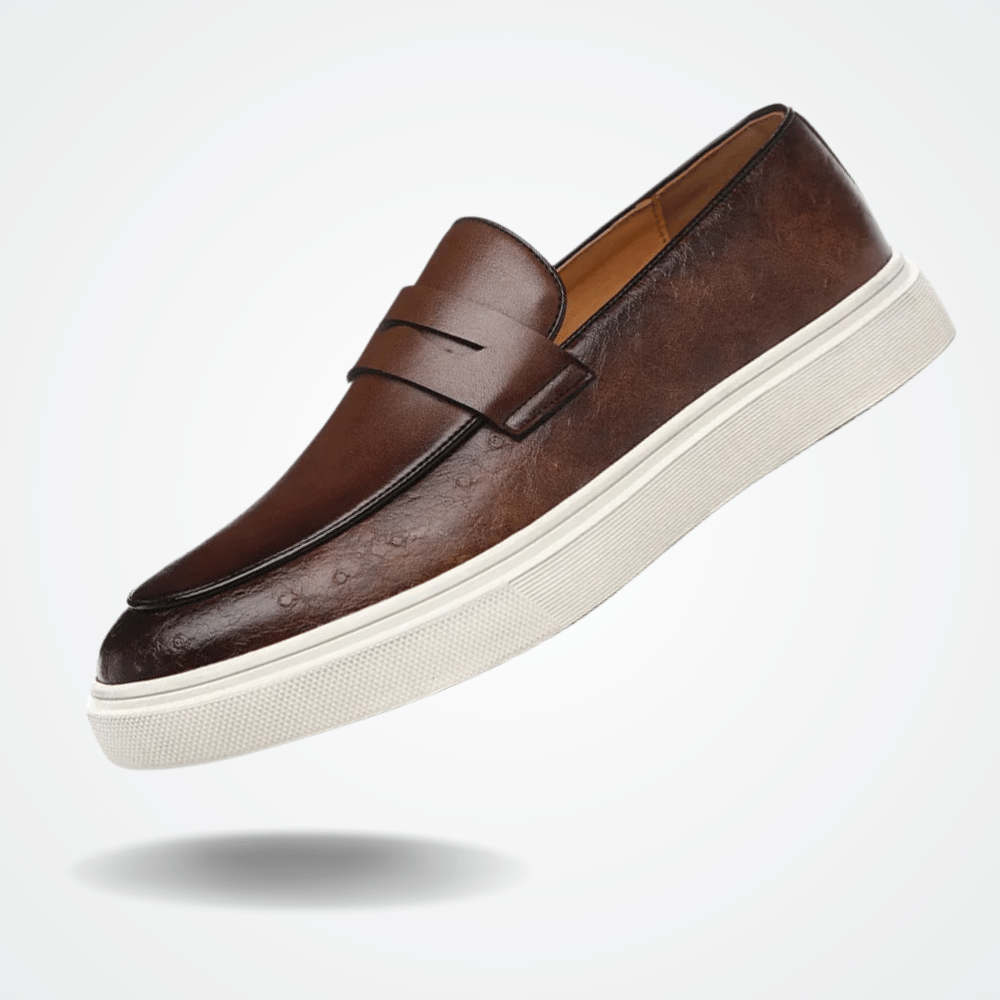 Mocassins en cuir à enfiler pour homme par Verno