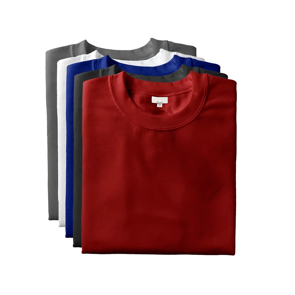 [1 ACHETEZ-EN 5, OBTENEZ-EN 5] Kit de t-shirts premium – Essentiel (lot de 5) 