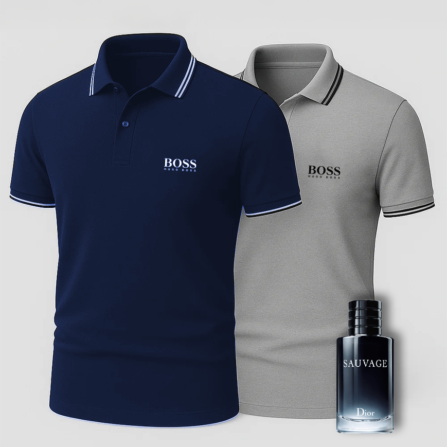 [ACHETEZ-EN 1, OBTENEZ-EN 2] Coffret Polo Premiere – 2 Polos Premium + Parfum de Luxe Offert