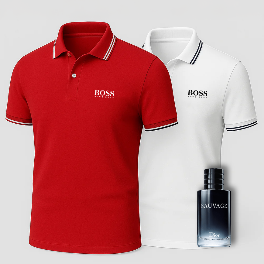 [ACHETEZ-EN 1, OBTENEZ-EN 2] Coffret Polo Premiere – 2 Polos Premium + Parfum de Luxe Offert