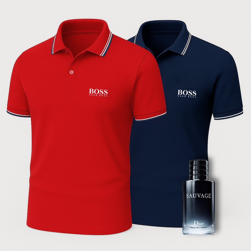 [ACHETEZ-EN 1, OBTENEZ-EN 2] Coffret Polo Premiere – 2 Polos Premium + Parfum de Luxe Offert