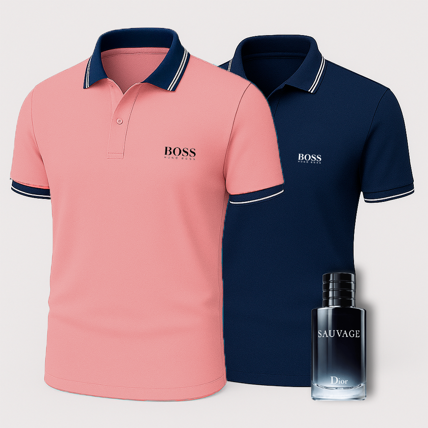 [ACHETEZ-EN 1, OBTENEZ-EN 2] Coffret Polo Premiere – 2 Polos Premium + Parfum de Luxe Offert