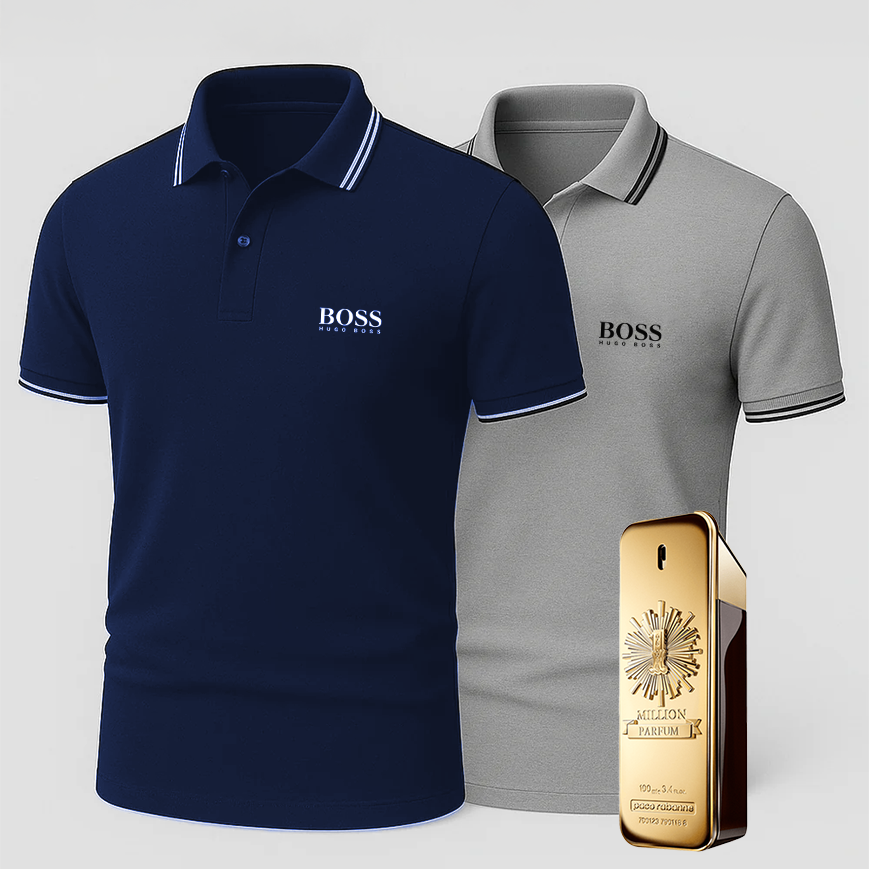 [ACHETEZ-EN 1, OBTENEZ-EN 2] Coffret Polo Premiere – 2 Polos Premium + Parfum de Luxe Offert