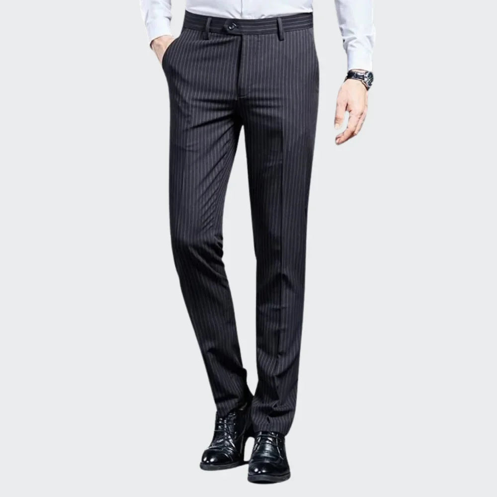 Pantalon de costume haut de gamme pour homme à rayures Verno
