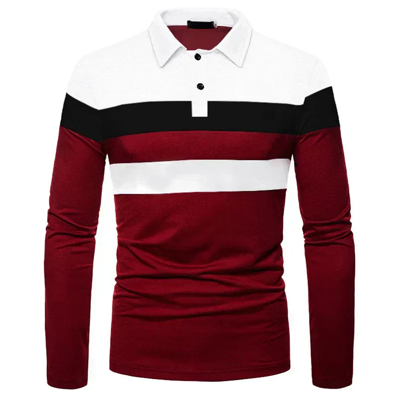 Polo à manches longues pour homme Slingint Verno