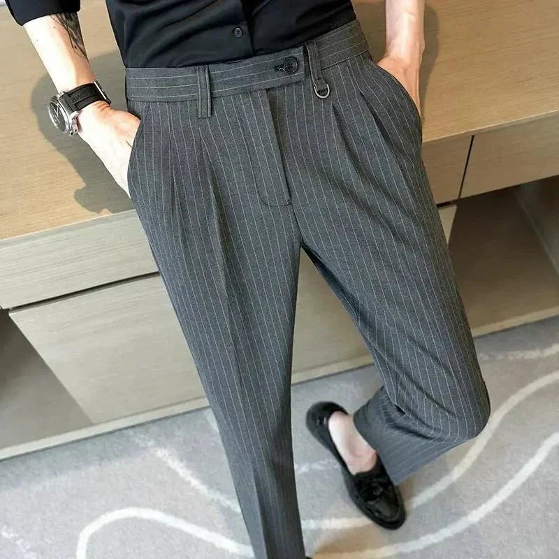 Pantalon de costume rayé Verno