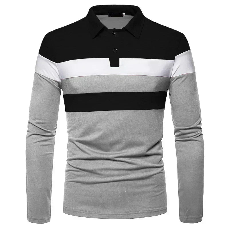 Polo à manches longues pour homme Slingint Verno
