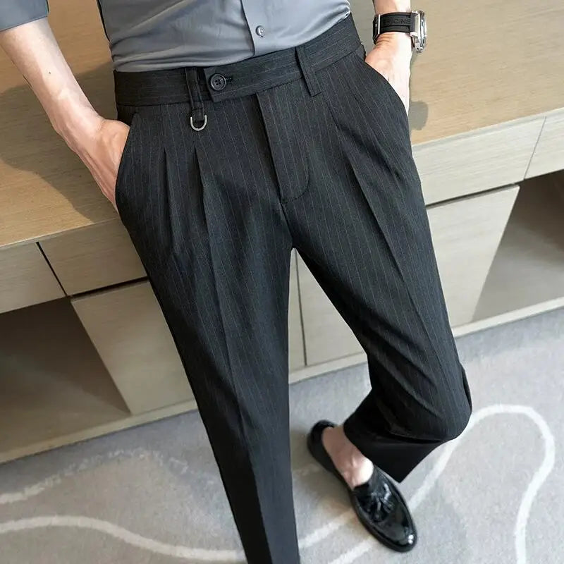 Pantalon de costume rayé Verno