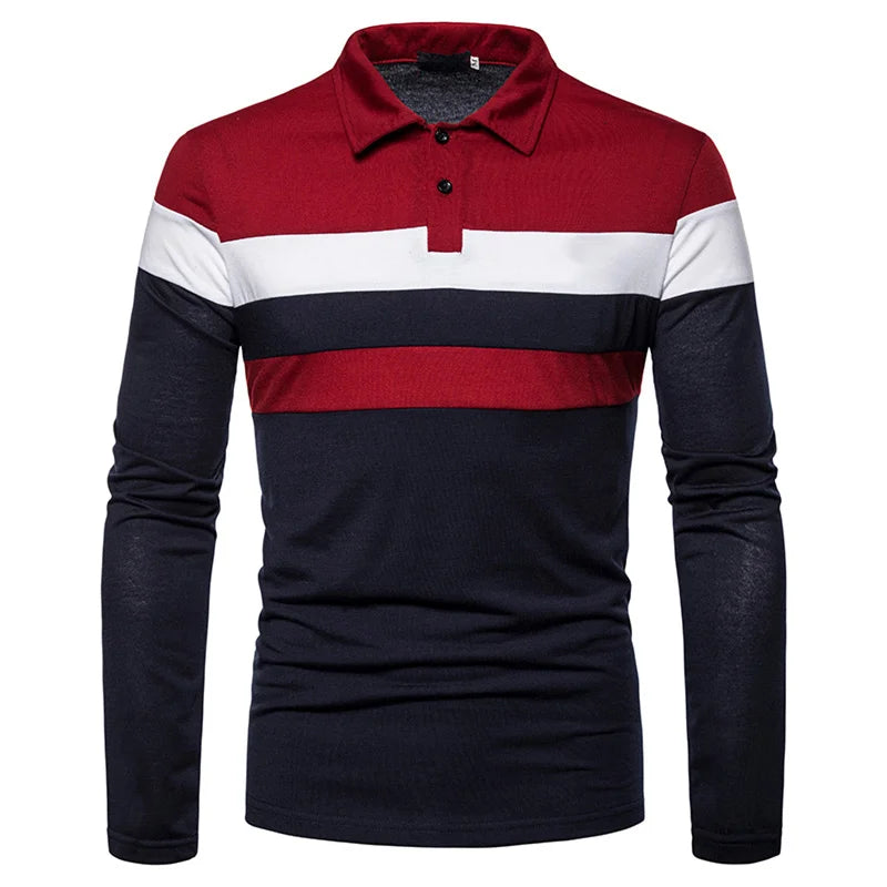 Polo à manches longues pour homme Slingint Verno