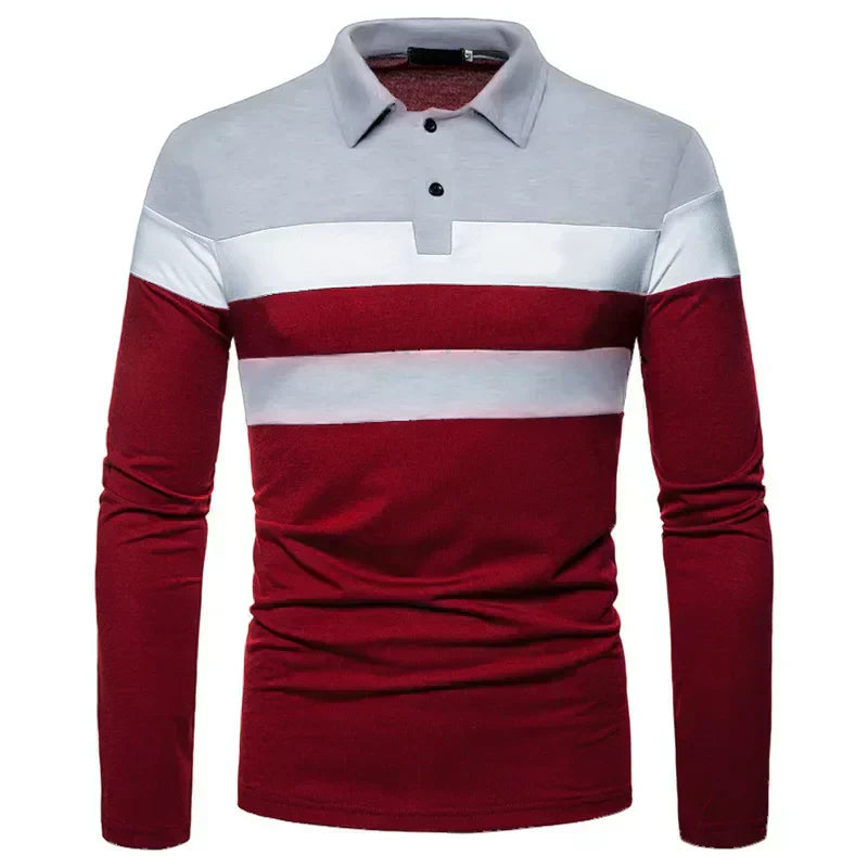 Polo à manches longues pour homme Slingint Verno