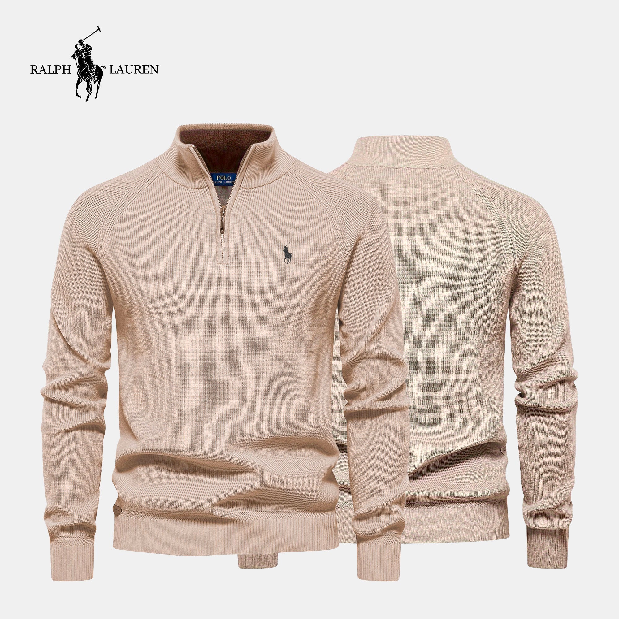 Pull col zippé R&amp;L + montre offerte