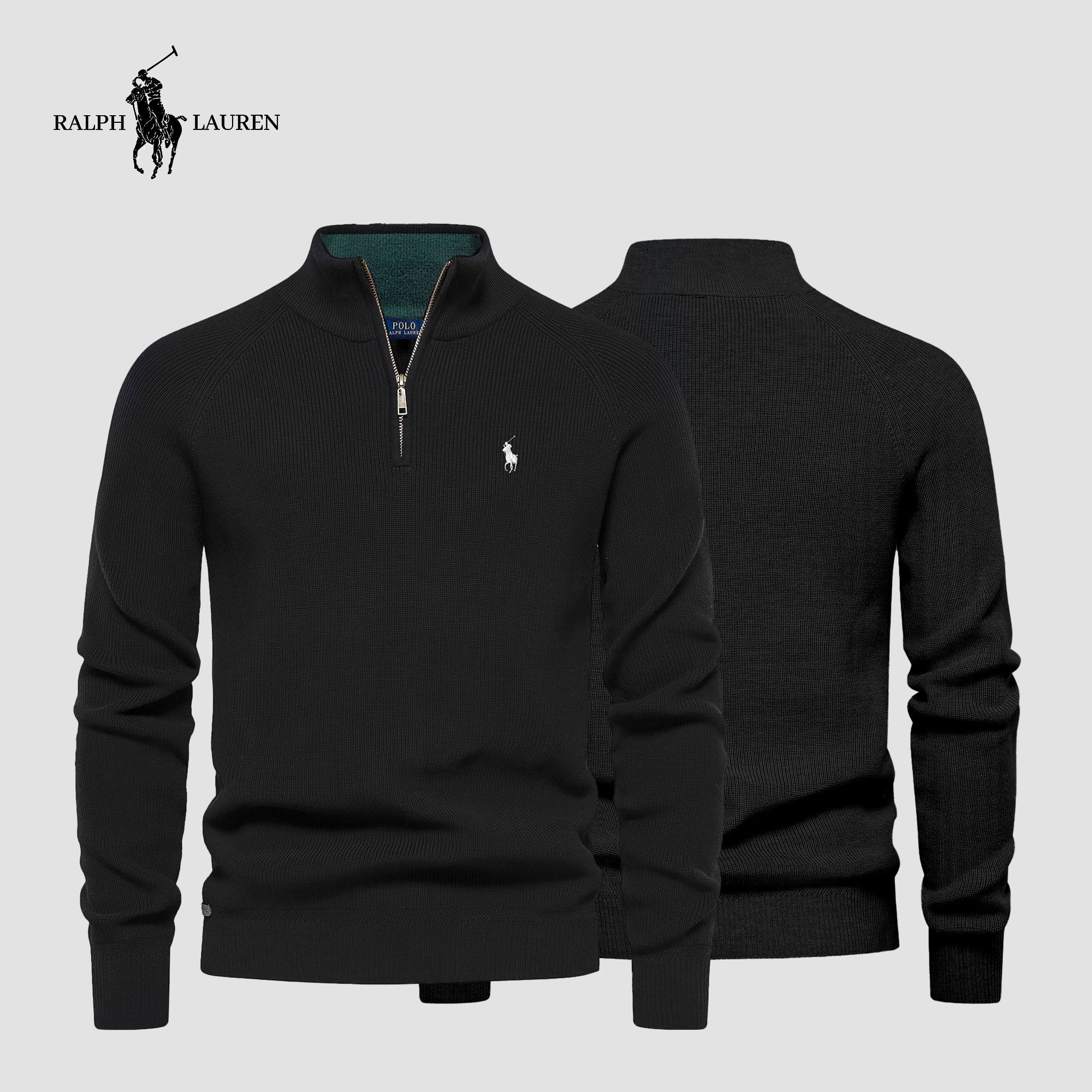 Pull col zippé R&amp;L + montre offerte