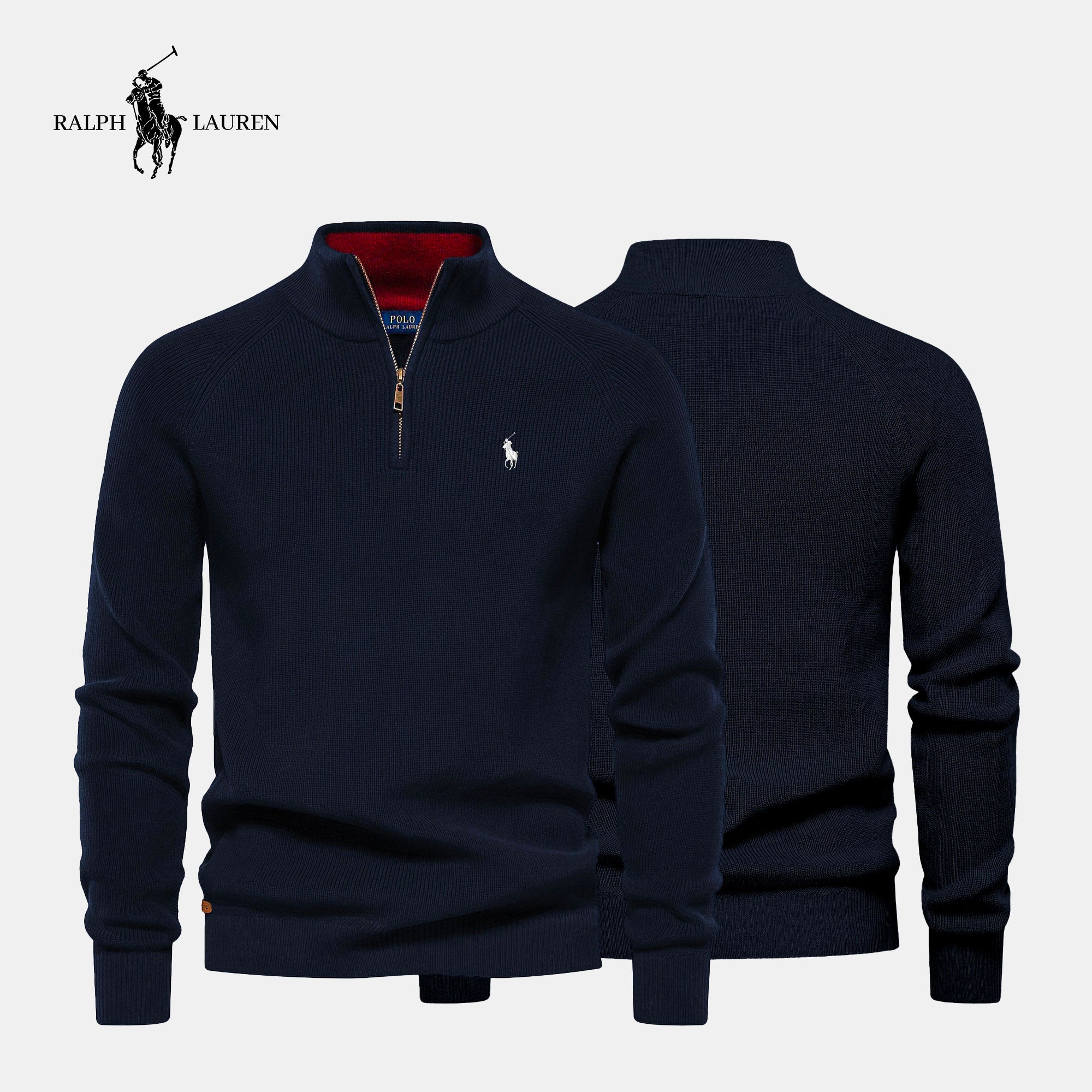 Pull col zippé R&amp;L + montre offerte